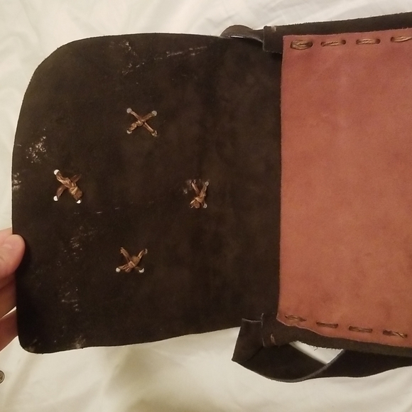 Leather hand made cross body bag. - Picture 7 of 7